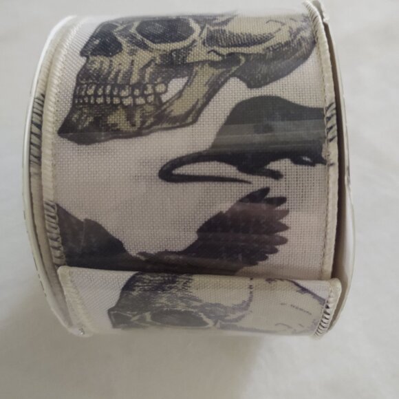NWT Cbe Paperie Linen Halloween-Print Ribbon - Picture 4 of 6